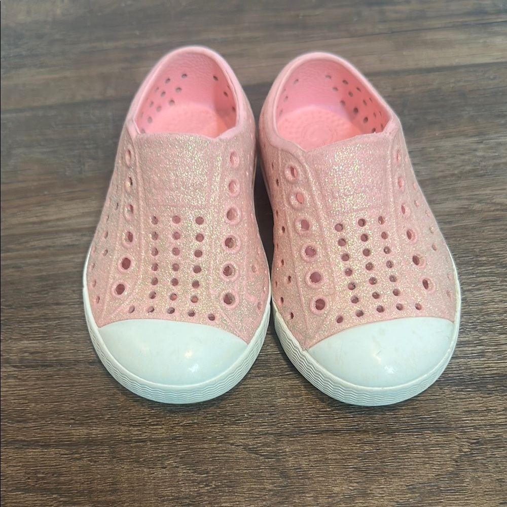 Kids Pink Native Slip-On Shoes